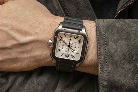 Hands-On: The Cartier Santos Chronograph - HODINKEE | Cartier santos, Cartier santos watch, Cartier