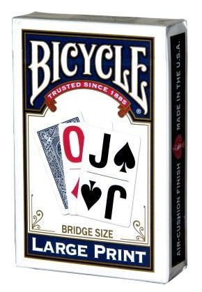 Bicycle is a trademark of that company. Large Print Playing Cards - Raff and Friends