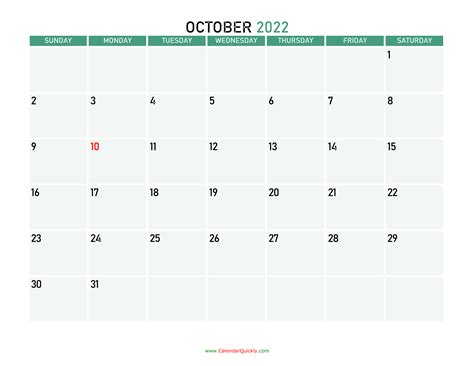 october  calendars calendar quickly