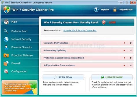 Remove Win 7 Security Cleaner Pro Virus Removal Guide