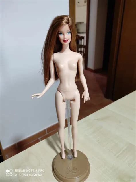 Barbie Natalia Repaint Reroot Nuda Naked Model Muse Doll Mattel