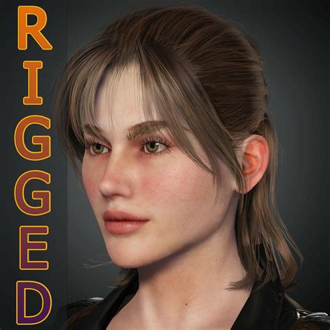 Artstation Female Rigged 3d Character Game Assets