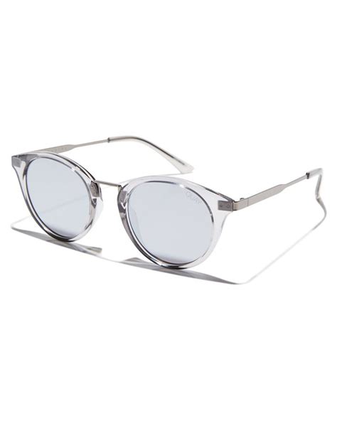 Quay Eyewear Gotta Run Sunglasses Grey Silver Mirror Womens Sunglasses