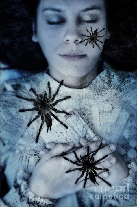 Spiders Crawling On A Woman Photograph By Jill Battaglia
