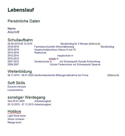 Ich machs ganz kurz, bin 21 habe vor demnächst zu studieren und bin seit ca 4 monaten arbeitslos. Arbeitslos Im Lebenslauf Schreiben : Lena schneider ist hr ...