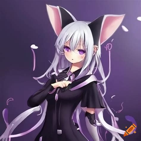 Anime Cosplay Of A Woman With Cat Ears