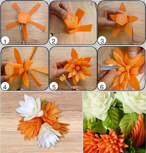These Carrot Flowers Will Be A Perfect Garnish For Salads Lart Du