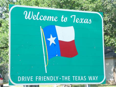 Texas Welcome Sign Photo