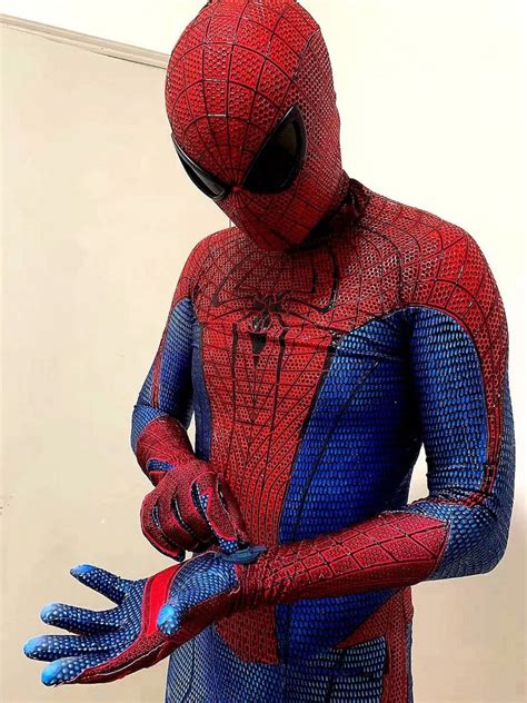Spiderman Suit Amazing 1 Cosplay Suit Upgraded Wearable Movie Etsy