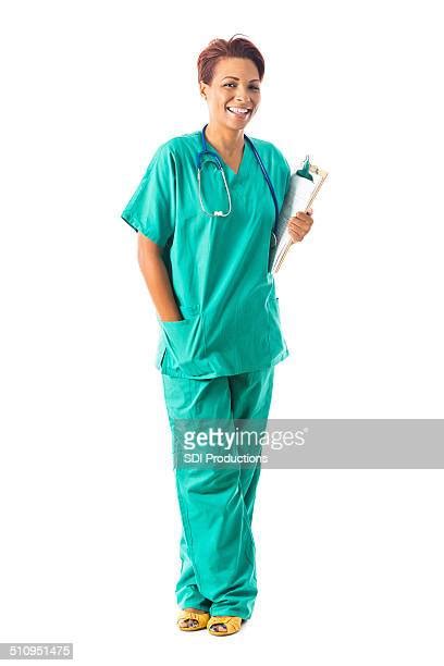 Nurse Scrubs Clipboard Photos And Premium High Res Pictures Getty Images