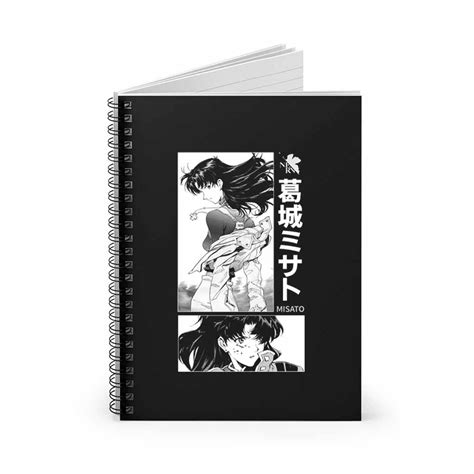 Evangelion Misato Neon Genesis Evangelion Misato Katsuragi Spiral Notebook