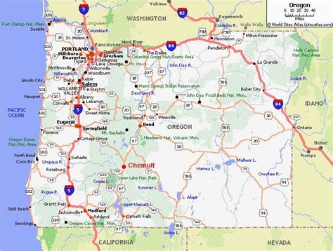Highway Map Of Oregon Living Room Design 2020