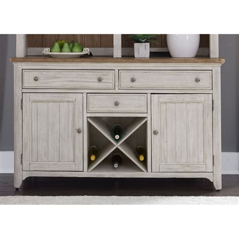 Shop Farmhouse Reimagined Antique White Hutch And Buffet Free