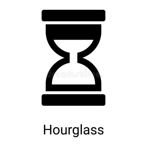 sand clock hourglass glyph icon stock vector illustration of concept deadline 253655776
