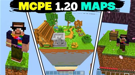 Top 5 Maps For Mcpe 1 20 One Block Map Mcpe Minecraft Skyblock Download Akela X Pro
