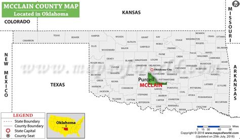 Mcclain County Map Oklahoma