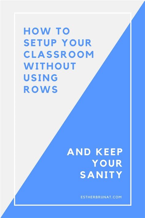 How To Set Up Your Classroom Without Using Rows Artofit