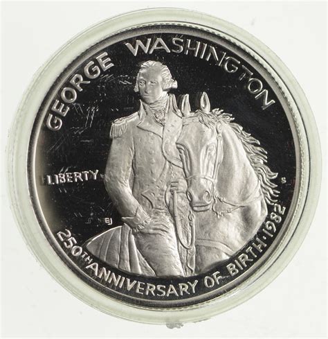 1982 George Washington Commemorative Silver Half Dollar