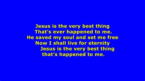 Jesus Is The Best Thing Written By Charles E Fitzgerald Youtube