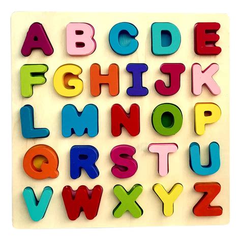 Webby Wooden Capital Alphabets Letters Learning Educational Tray Toy