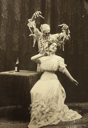 Death And The Lady Creepy Vintage Victorian Photography Ghost
