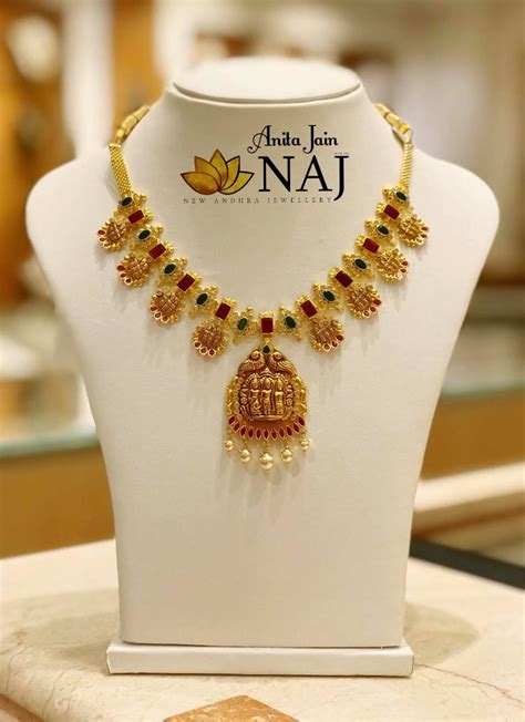 Ram Parivar Gold Necklace Designs Johnclaudevandamme