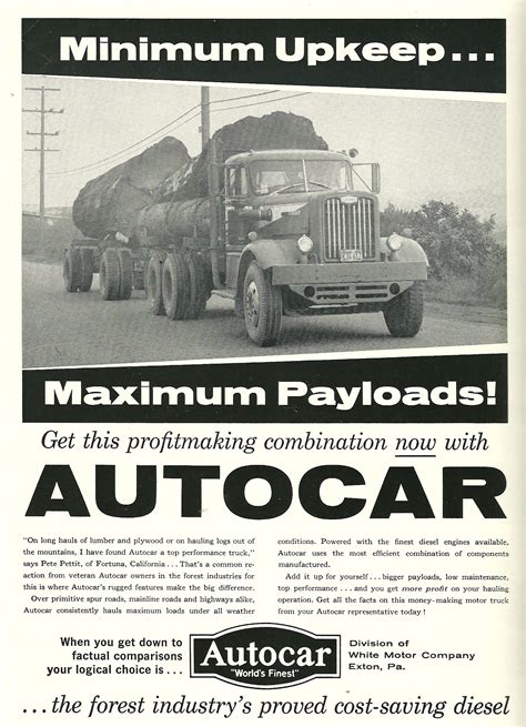 Pin By Vogel Marketing Solutions Llc On Autocar Ads Vintage Trucks