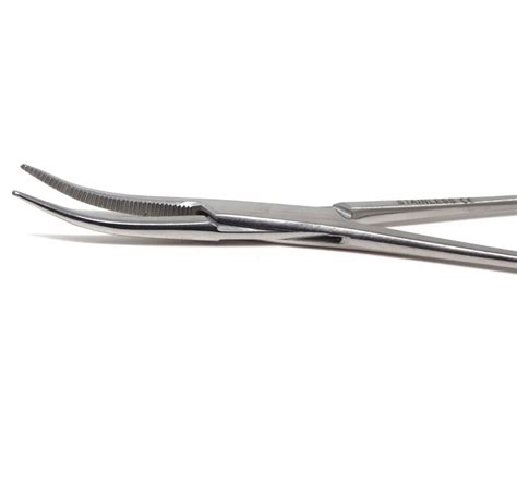 1 Mosquito Locking Hemostat Forceps 45 Curved Jaws Surgical