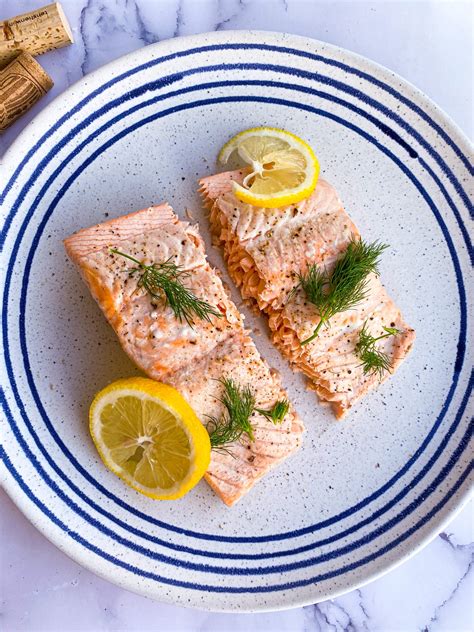 Simple Poached Salmon Tastefully Grace