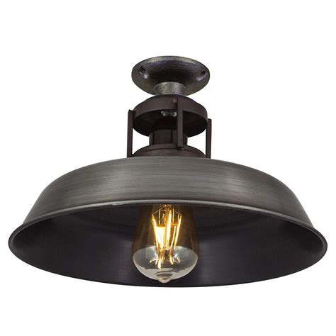 While there are plenty of ceiling flush mount lights to choose from, they're more functional than aesthetic. Barn Slotted Flush Mount Ceiling Light in pewter finish