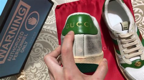 Gucci Dirty Shoes Review On Gucci Screener Leather Sneakers Youtube
