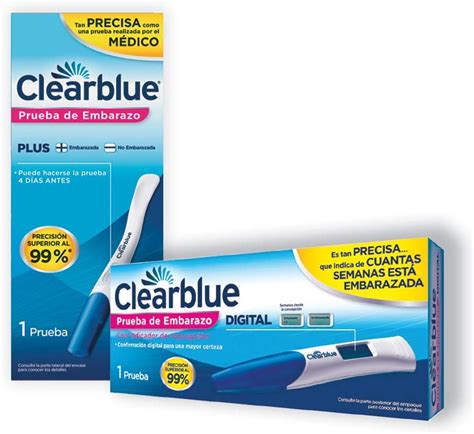 clearblue prueba digital test de embarazo unidad