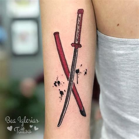 Katana Tattoos The Japanese Sword Ideas And Meaning Tattooists