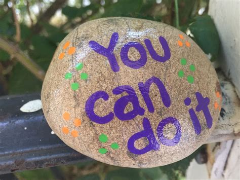 You Can Do It Hand Painted Rock By Caroline The Kindness Rocks