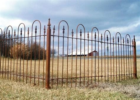 Wrought Iron Fence Panels 3 Foot Tall With Metal Stakes