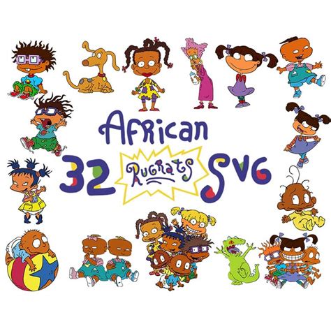 African Rugrats Black Rugrats Svg African American Rugrats Inspire