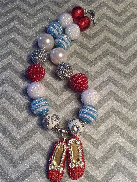 Dorothys Ruby Slippers Chunky Bead Necklace Available At Lemon Lime