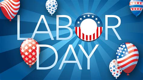 Download Labor Day American Flag Balloons Wallpaper