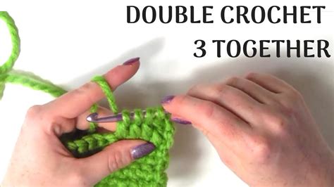 Double Crochet 3 Stitches Together Dc3tog Crochet Stitch List Youtube