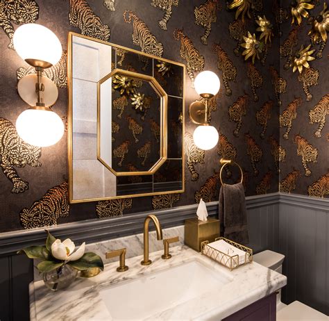 Love This Wallpaper In The Powder Room Of Our Greenbush Project By Asd