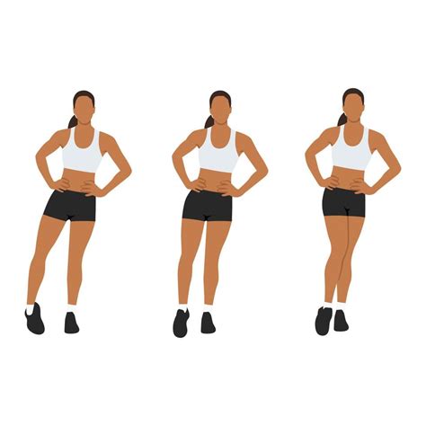 Woman Doing Ankle Circles Rotations Or Rolls Exercise Flat Vector