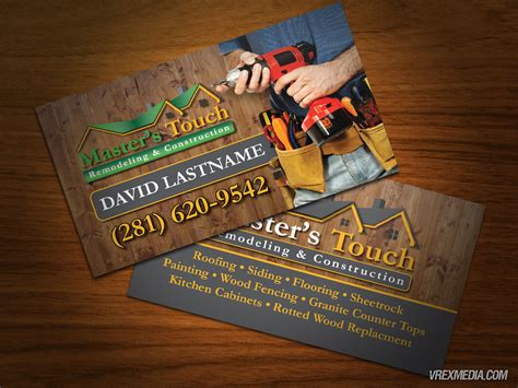 Business Card Masters Touch Construction