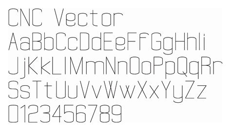 Vector Single Line Font Markopm
