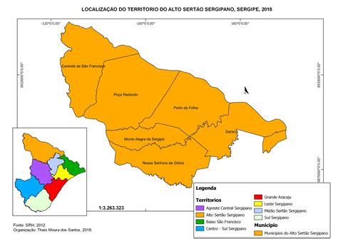 The information collected is treated very quickly and made available to the public in a few hours. Mapa Alto Sertão Sergipano - Cartografia Temática