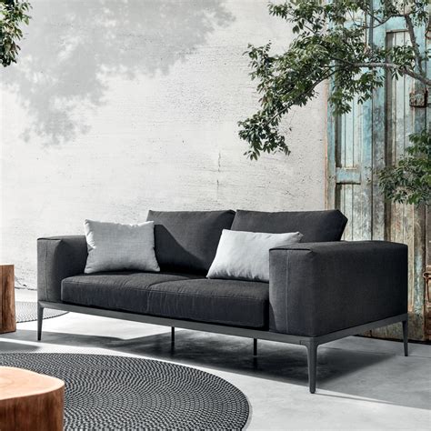 gloster grid 2 seater sofa luxury outdoor living