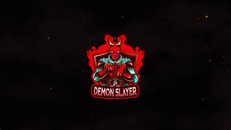 Demon Slayer Esport Mascot Logo Premium Intro Animation Youtube
