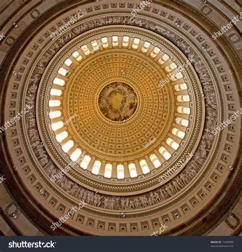 Ceiling Rotunda Capitol Building Washington Dc Stock Photo 11429905