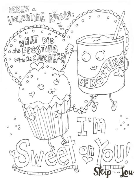 The Cutest Valentines Coloring Pages Skip To My Lou