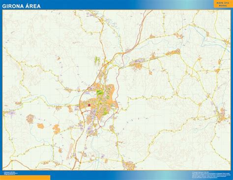 Mapas Provincia Girona En Cataluña Tienda Mapas