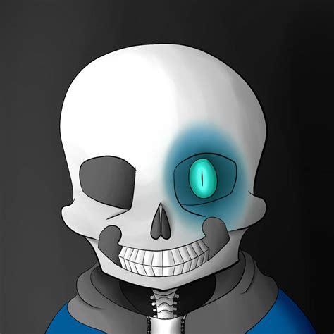 A Skeleton With One Glowing Blue Eye By Lucas0011 On Deviantart